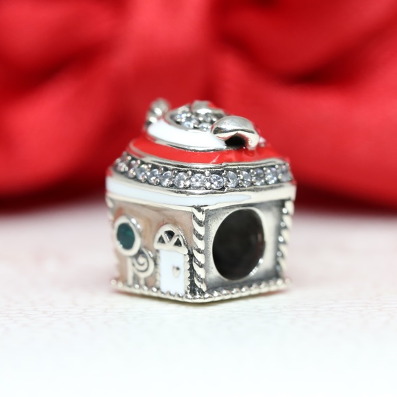 Pandora Sterling Silver Festive Gingerbread House Bead 792363C01 - Picture 3 of 8